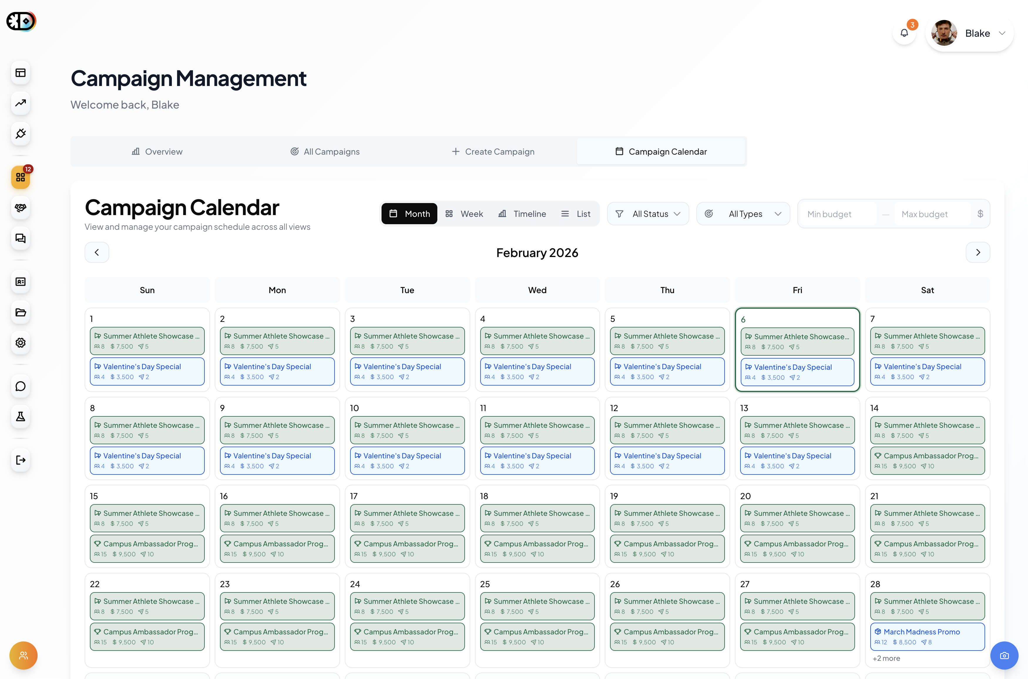 Campaign Calendar