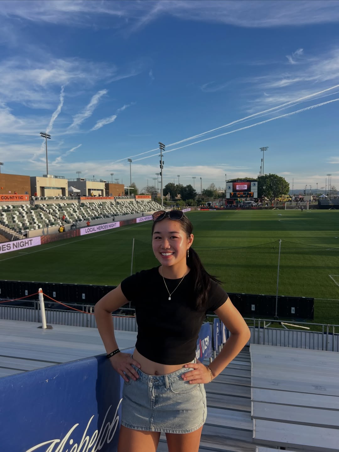 Athlete social content captured at a live venue activation